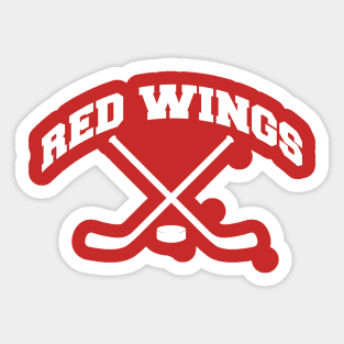 Red Wings Hockey Small Logo Sticker